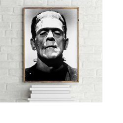 boris karloff as frankenstein's monster textless vintage movie
