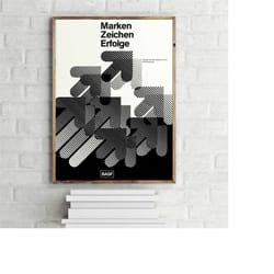 marken zeichen erfolge german advertisement poster, foreign photography