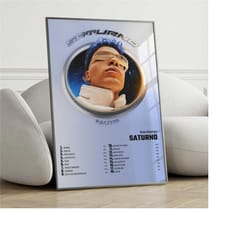 rauw alejandro - saturno album cover poster wall