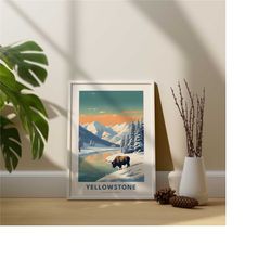 yellowstone national park print - us national parks