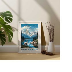 rocky mountain national park print - us national