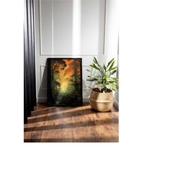 forest painting - prints and poster - wall