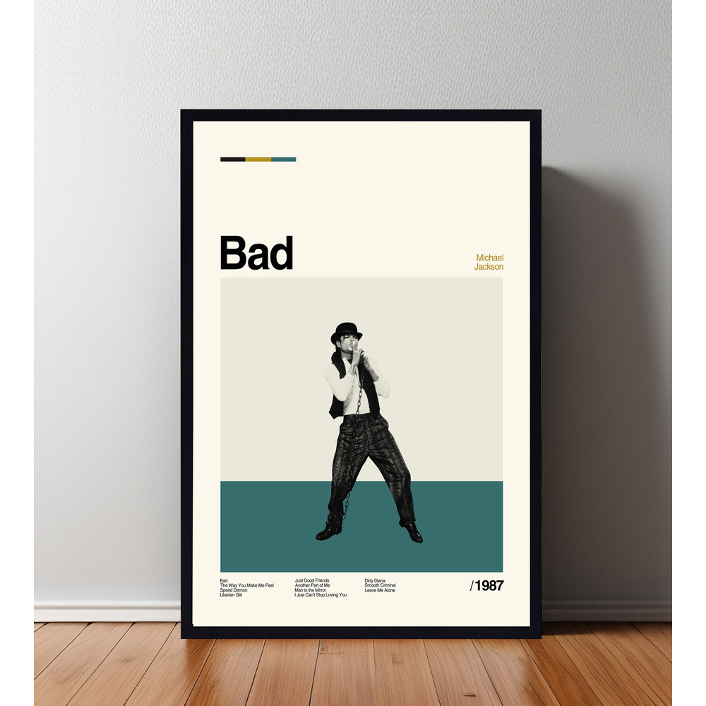 Bad Poster, Bad Print, Custom Poster, Vintage Inspired Poster, Vintage Poster, Minimalist Art, High Quality, Wall Art, Home Art, Home Decor.jpg