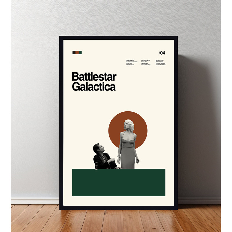 Battlestar Galactica Poster, Battlestar Galactica Print, Movie Poster, Minimalist Poster, Minimalist Wall Art, Home Decor, Custom Poster.jpg
