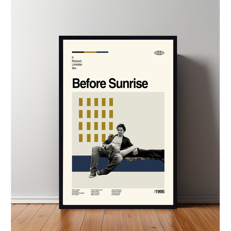 Before Sunrise Poster, Before Sunrise Print, Minimalist Movie, Vintage Retro, Abtract Poster, Aesthetic Poster, Vintage Art, High Quality.jpg