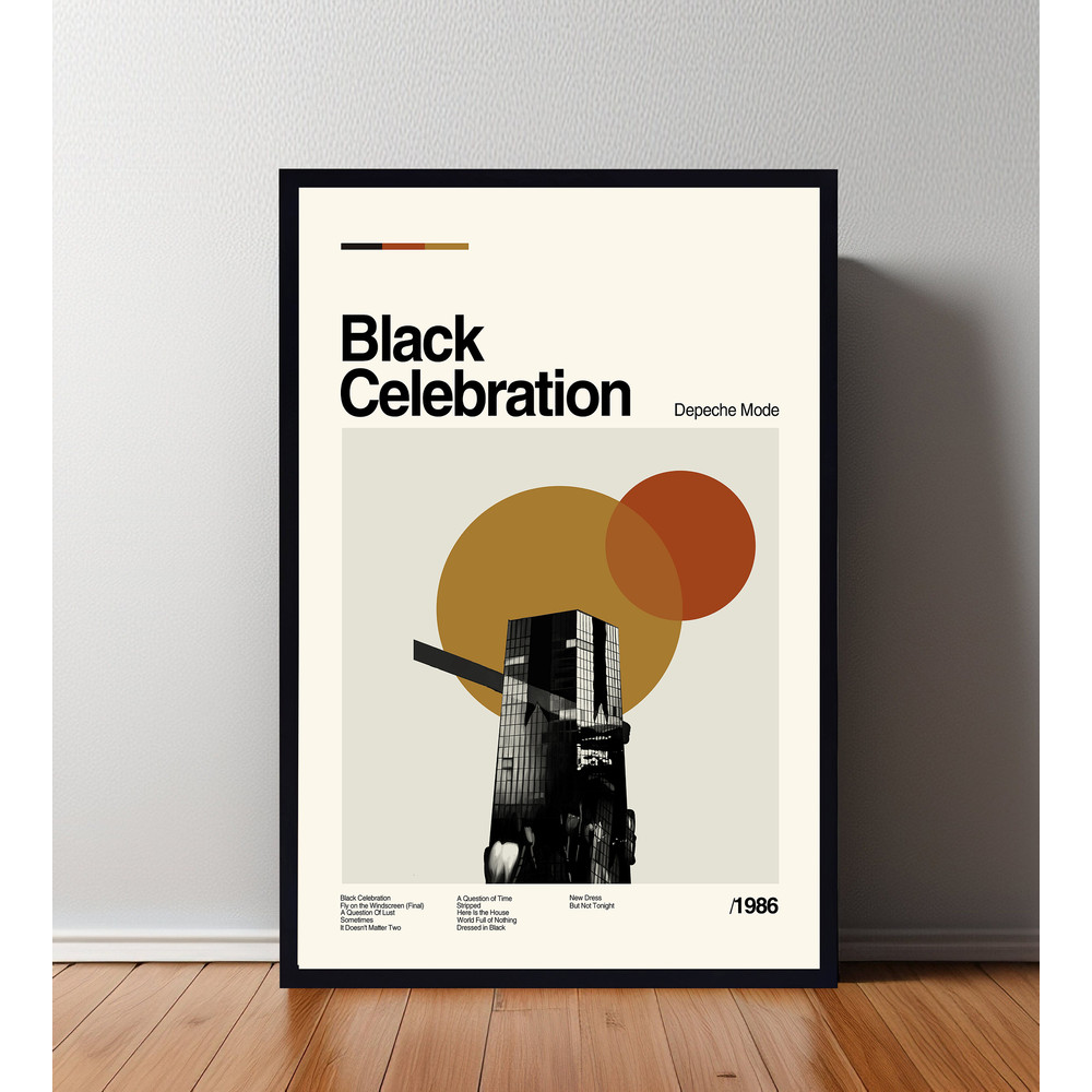Black Celebration Poster, Black Celebration Print, Movie Poster, Minimalist Poster, Minimalist Wall Art, Home Decor, Custom Poster, Wall Art.jpg