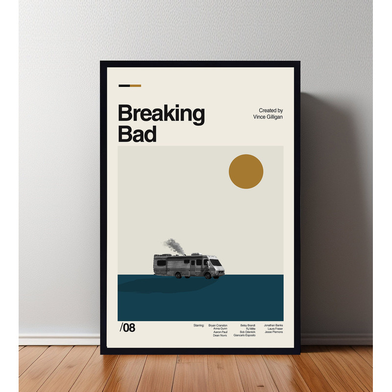 Breaking Bad Movie Poster, Breaking Bad Print, Wall Art, Minimalist Movie, High Quality, Modern Art, Custom Poster, Home Decor.jpg