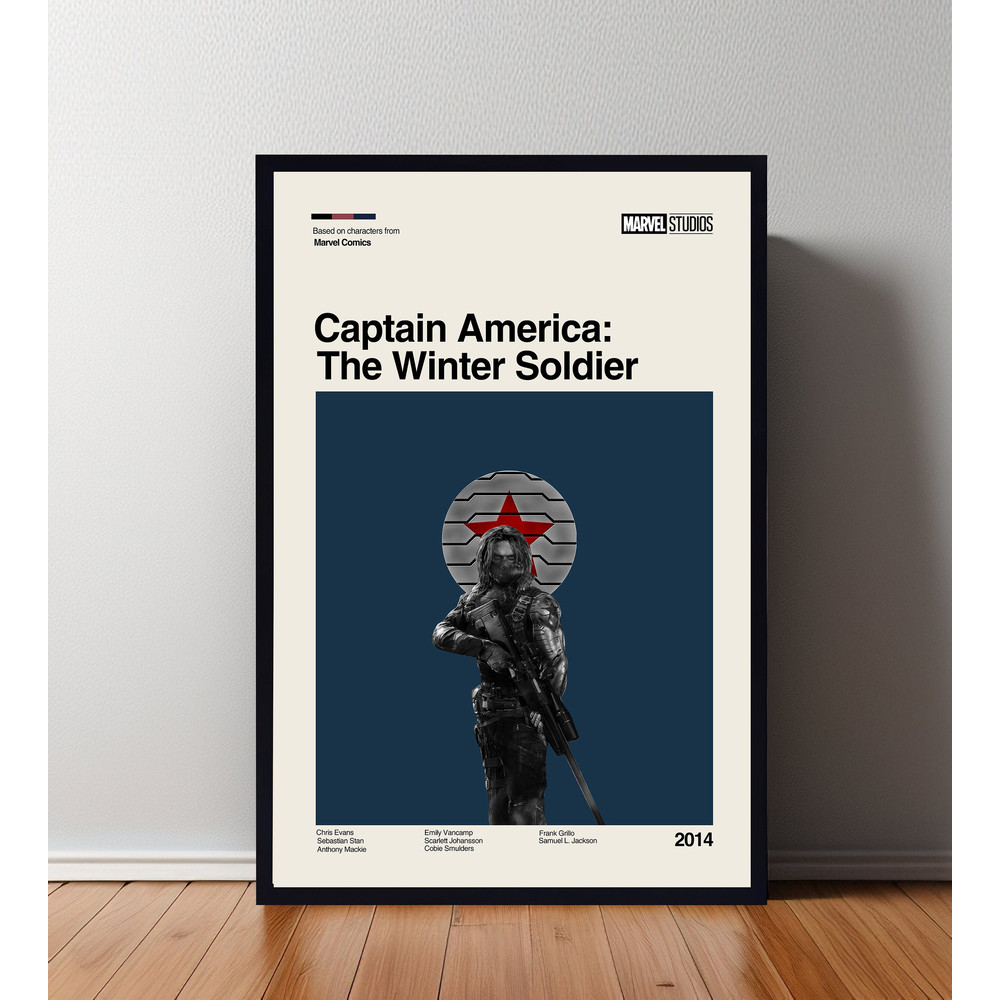 Captain America Poster, Captain America Print, Custom Poster, Vintage Inspired Poster, Vintage Poster, Minimalist Art, High Quality.jpg