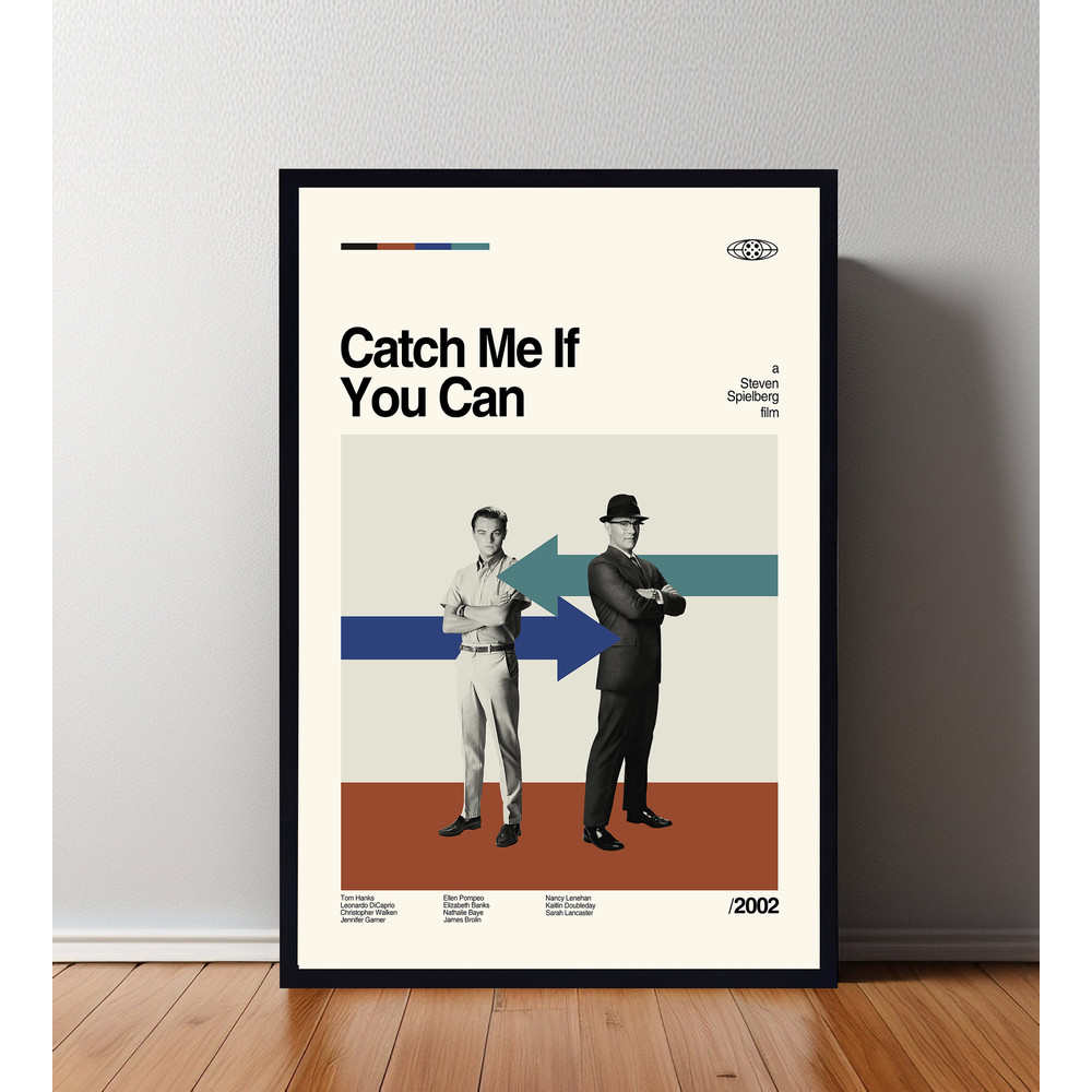 Catch Me If You Can Movie Poster, Catch Me If You Can Print, Wall Art, Minimalist Movie, High Quality, Modern Art, Custom Poster, Home Art.jpg