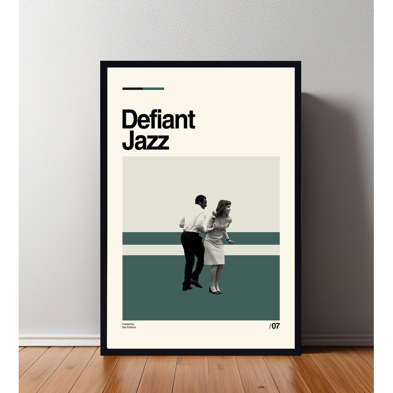 Defiant Jazz Poster, Defiant Jazz Print, Minimalist Movie, Vintage Retro, Abtract Poster, Aesthetic Poster, Vintage Art, High Quality.jpg