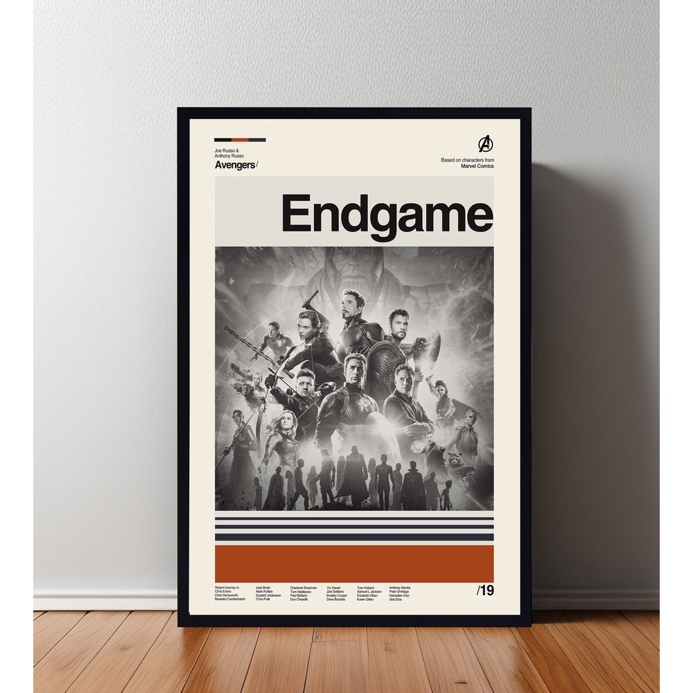 Endgame Poster, Endgame Print, Minimalist Movie, Vintage Retro, Abtract Poster, Aesthetic Poster, Vintage Art, High Quality, Home Decor.jpg
