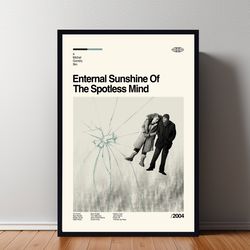 enternal sunshine poster, enternal sunshine print, minimalist movie, vintage retro, abtract poster, aesthetic poster, vi