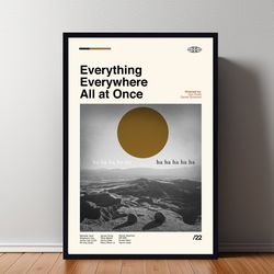 everything everywhere all at once poster, everything everywhere all at once print, minimalist movie, vintage retro, abtr