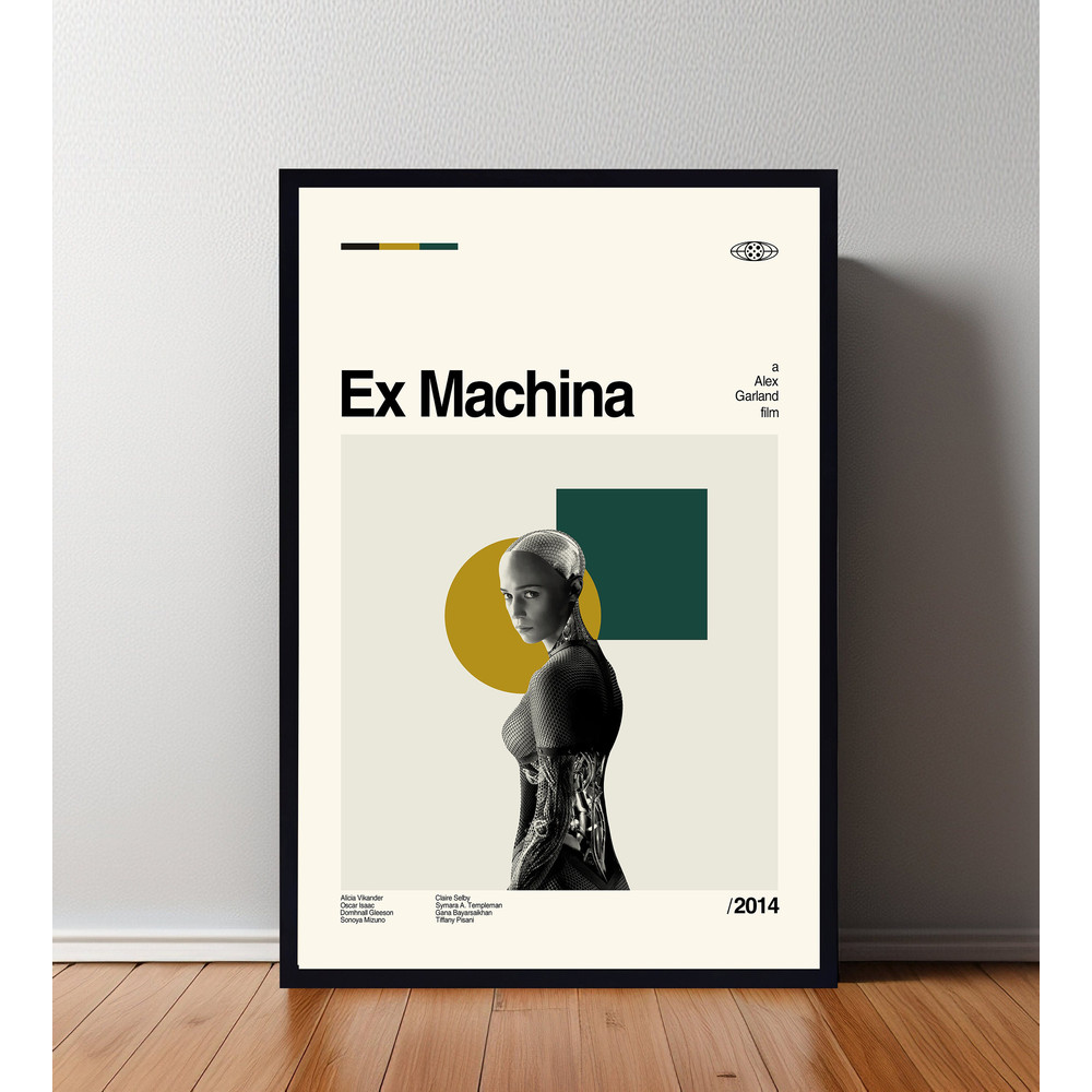 Ex Mchine Movie Poster, Ex Mchine Print, Wall Art, Minimalist Movie, High Quality, Modern Art, Custom Poster, Home Art, Home Decor.jpg