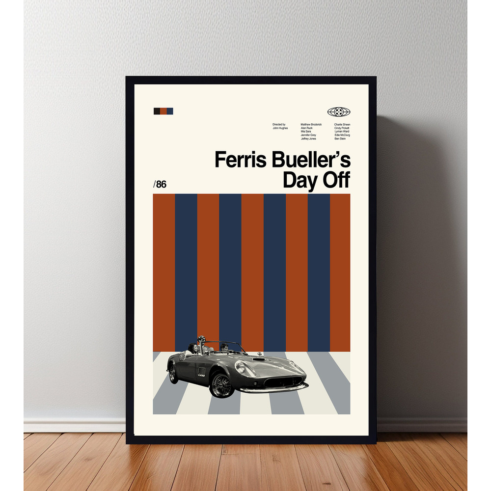 Ferris Bueller's Day Off Poster, Ferris Bueller's Day Off Print, Retro Movie Poster, Room Decor, Custom Poster, Wall Art Print, Home Decor.jpg
