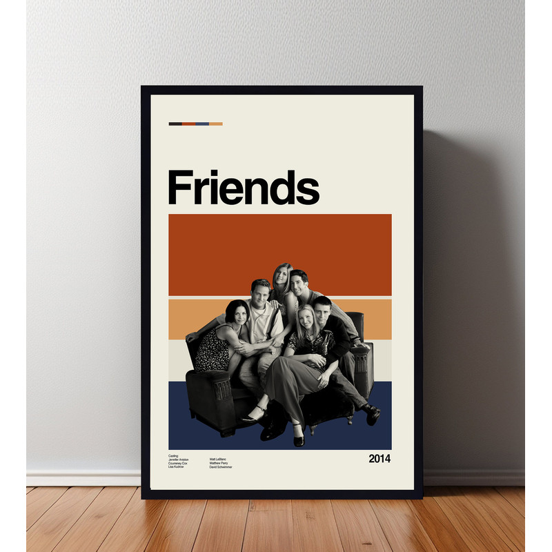 Friend Poster, Friend Print, Custom Poster, Vintage Inspired Poster, Vintage Poster, Minimalist Art, High Quality, Wall Art, Home Decor.jpg