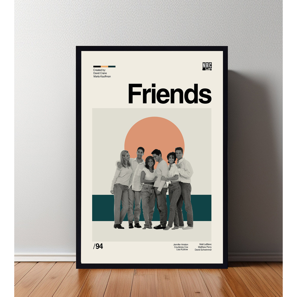Friends Poster, Friends Print, Movie Poster, Minimalist Poster, Minimalist Wall Art, Home Decor, Custom Poster, Wall Art Print, Home Decor.jpg