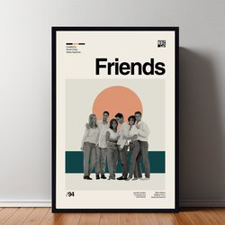 friends poster, friends print, movie poster, minimalist poster, minimalist wall art, home decor, custom poster, wall art