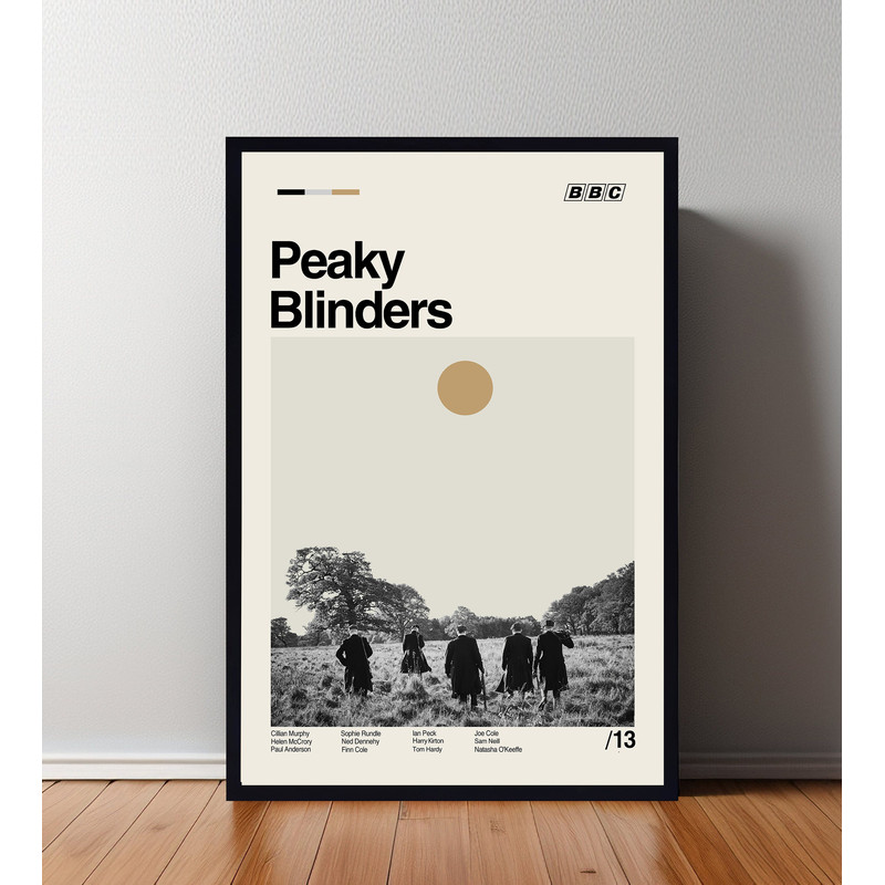 Peaky Blinder Poster, Peaky Blinder Print, Custom Poster, Vintage Inspired Poster, Vintage Poster, Minimalist Art, High Quality, Wall Art.jpg