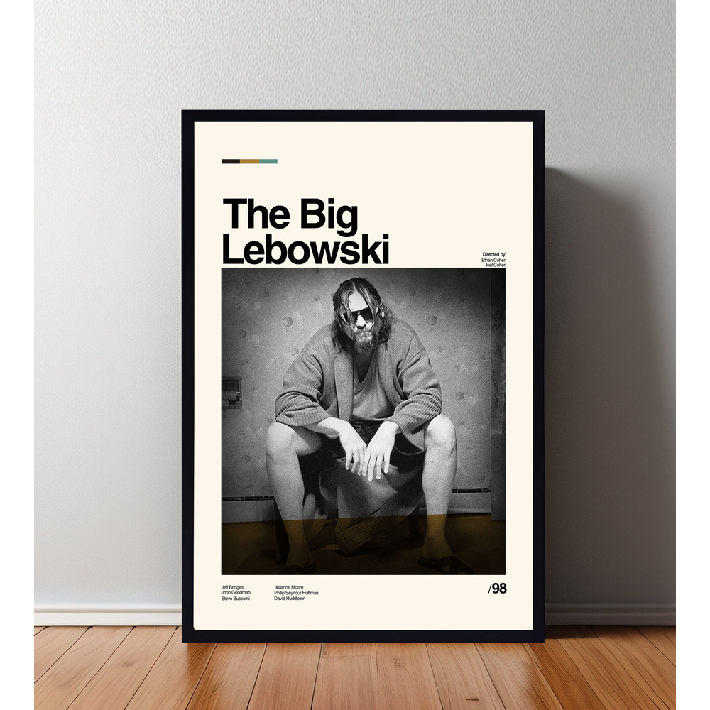 The Big Lebowski Poster,The Big Lebowski Print, Minimalist Movie, Vintage Retro, Abtract Poster, Aesthetic Poster, Vintage Art, High Quality.jpg