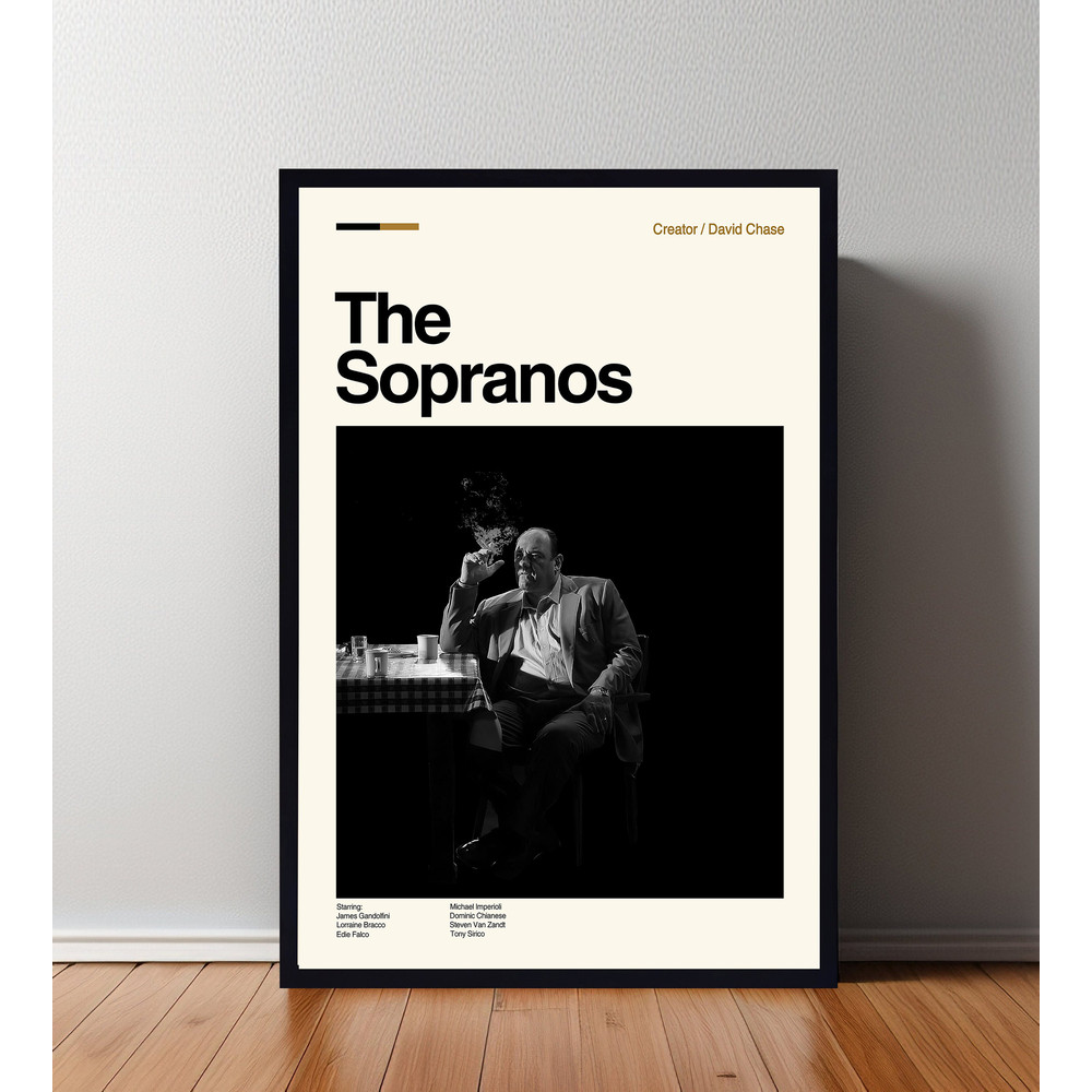 The Sopranos Poster, The Sopranos Print, Retro Movie Poster, Room Decor, Custom Poster, Wall Art Print, Home Decor, Minimalist Wall Art.jpg