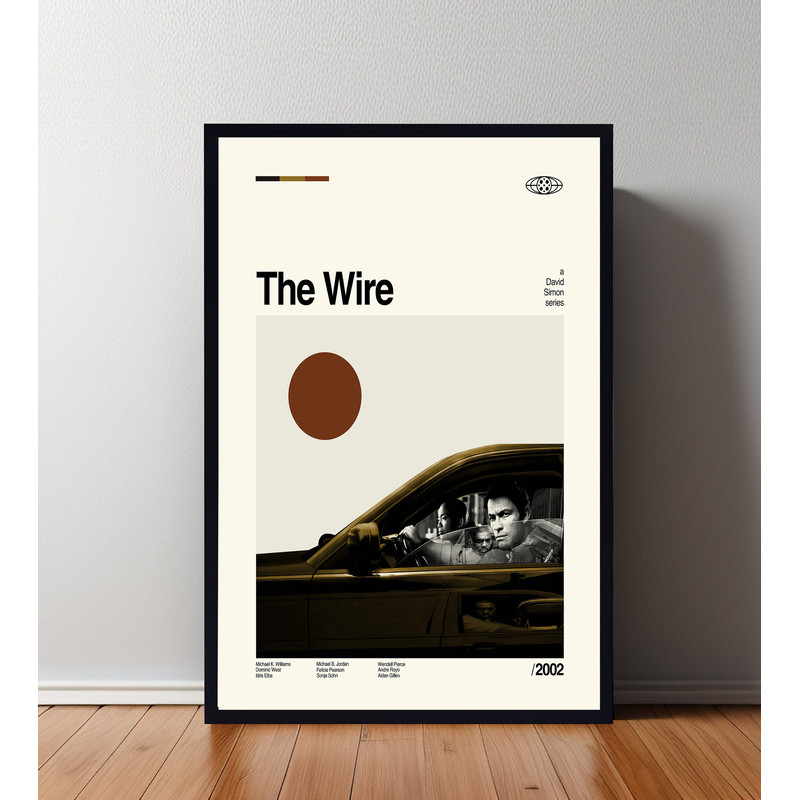 The Wire Poster, The Wire Print, Custom Poster, Vintage Inspired Poster, Vintage Poster, Minimalist Art, High Quality, Wall Art.jpg