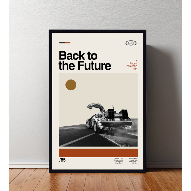Back To The Future Movie Poster, Back To The Future Print, Modern Movie Poster, Wall Decor, Vintage Retro Print, Custom Poster, Home Decor.jpg