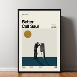 better call saul poster, better call saul print, wall art, minimalist movie, high quality, modern art, custom poster, ho