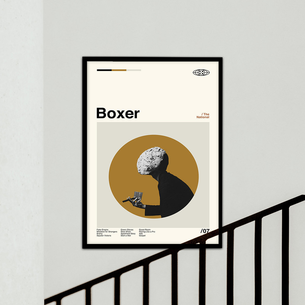 Boxer Poster, The National Poster, Retro Movie, High Quality, Modern Vintage, Custom Poster, Wall Art Print, Classic Art, Minimalist Movie.jpg