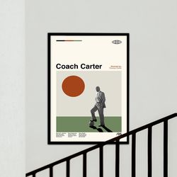 coach carter poster, minimalist movie, vintage retro, art print, custom poster, wall art print, home decor, abtract pos
