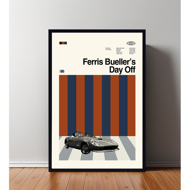 Ferris Bueller's Day Off Poster, Ferris Bueller's Day Off Print, Retro Movie Poster, Room Decor, Custom Poster, Wall Art Print, Home Decor.jpg