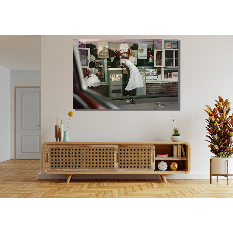 Gordon Parks Ready To Hang Canvas,Drinking Fountain Black Lives Matter African American,Department Store Segregation in the South Colored 1.jpg