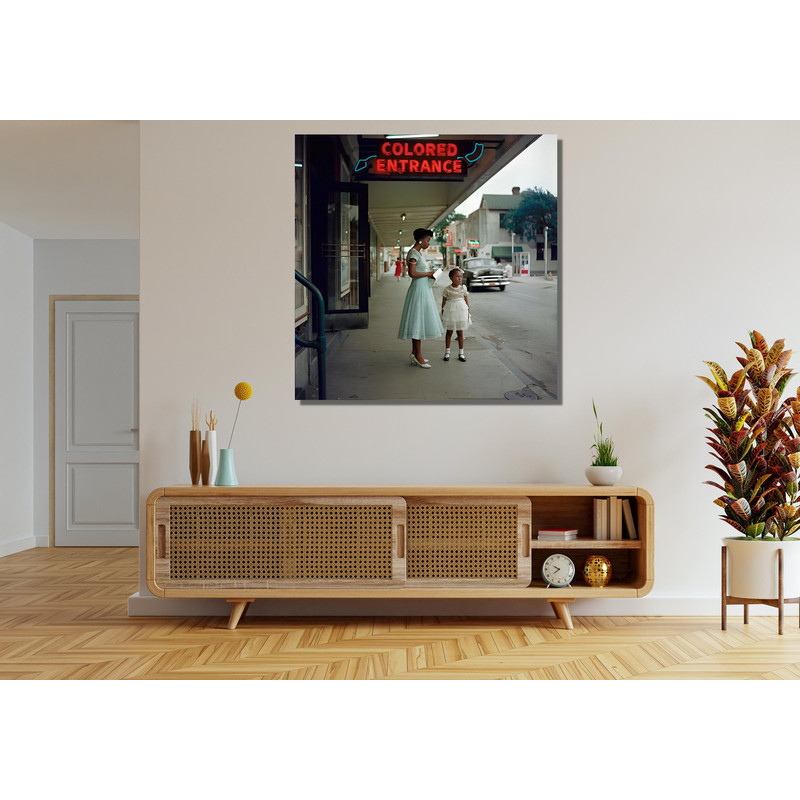 Gordon Parks Ready To Hang Canvas,Drinking Fountain Black Lives Matter African American,Department Store Segregation in the South Colored.jpg