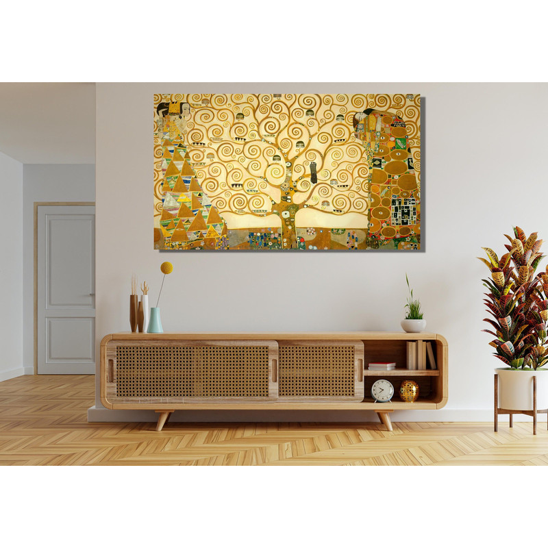 Gustav Klimt Tree Print Ready To Hang Canvas,Gustav Klimt Trees,Floral Wall Decor,Spring Wall Art,Gift Idea,Wall Print,Gustav Klimt Painting.jpg