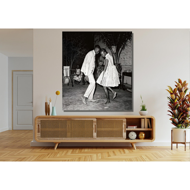 Iconic Christmas Eve Ready To Hang Canvas,Malick Sidibe Canvas Wall Art,Photographer Art Gallery,Iconic Christmas Eve Poster Wall Art Canvas.jpg