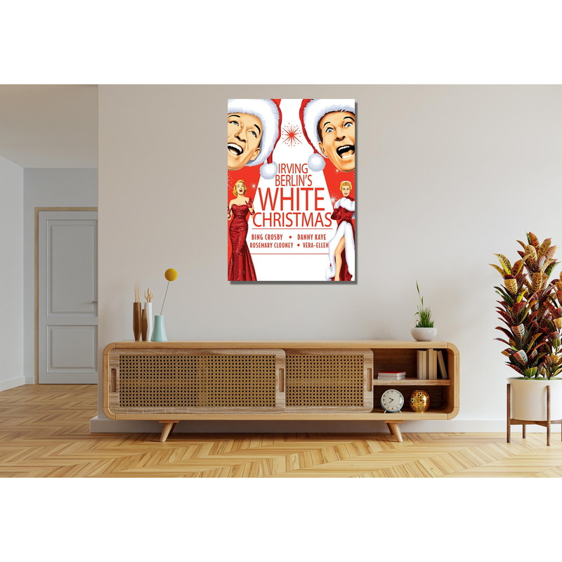 Irving Berlin's White Christmas Funny Ready To Hang Canvas,White Christmas Lovers Movie,White Christmas Lover Movie Poster Home Living Decor 1.jpg