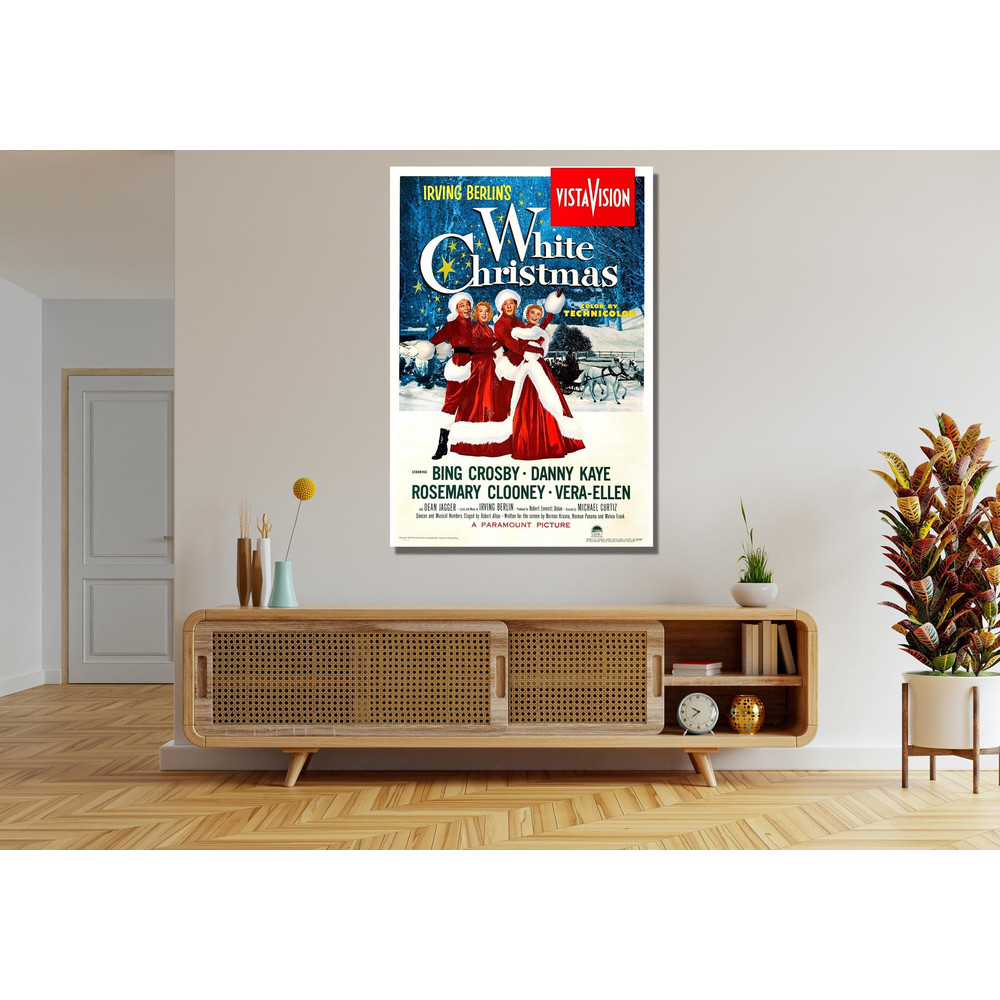 Irving Berlin's White Christmas Funny Ready To Hang Canvas,White Christmas Lovers Movie,White Christmas Lover Movie Poster Home Living Decor.jpg