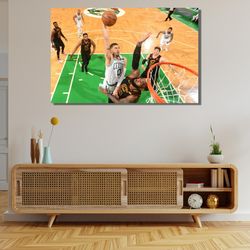 jayson tatum dunk ready to hang canvas,jayson tatum dunk canvas poster,jayson tatum poster,jayson tatum against lebron j