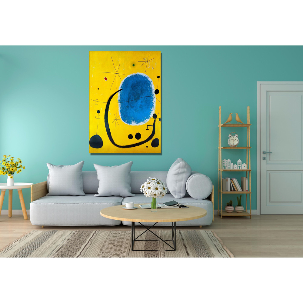 JOAN MIRO Ready To Hang Canvas, 1925 by Joan Miro Dancer Exhibition Poster, Joan Miro Print,Surrealism Art,Dancer 1925 CANVAS Wall Art Print 3.jpg