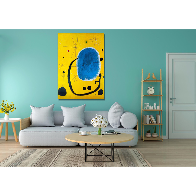 JOAN MIRO Ready To Hang Canvas, 1925 by Joan Miro Dancer Exhibition Poster, Joan Miro Print,Surrealism Art,Dancer 1925 CANVAS Wall Art Print 3.jpg