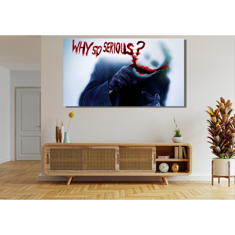 Joker Why So Serious Ready To Hang Canvas,Joker Canvas Wall Art,Joker Painting Large Wall Art,Joker Wall Decor Comic Poster Ready To Hang.jpg