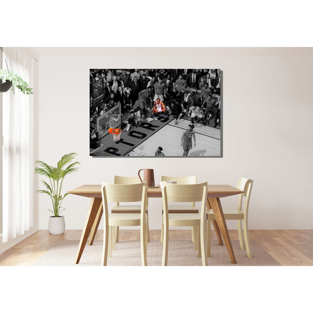 Kawhi Leonard Last Shot Ready To Hang Canvas,Kawhi Leonard Buzzer Beater Poster,Toronto Raptors,Kawhi Leonard Canvas,Toronto Raptors Print 1.jpg
