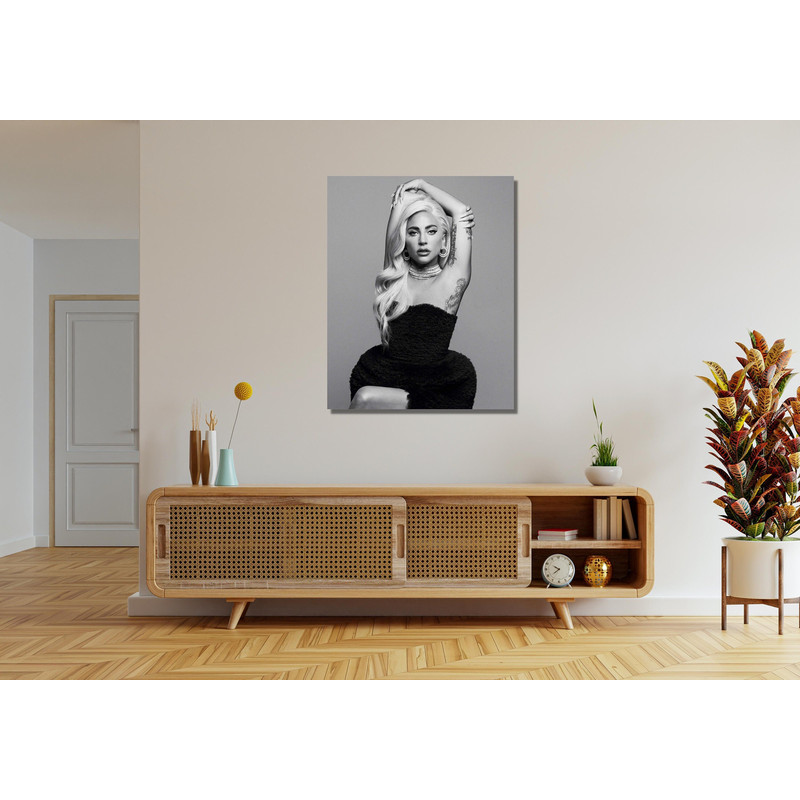 Lady GaGa Ready To Hang Canvas,Lady GaGa Art Music Poster,Living Room Decor,Home Decor,Art Poster For Gift,Lady Gaga Canvas Poster Wall Art.jpg