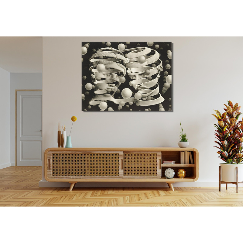 M.C. Escher Print, M.C. Escher Canvas Wall Art Bond Of Union Print,MC Escher Poster,MC Escher decor, Escher Reproduction Museum Exhibitio.jpg