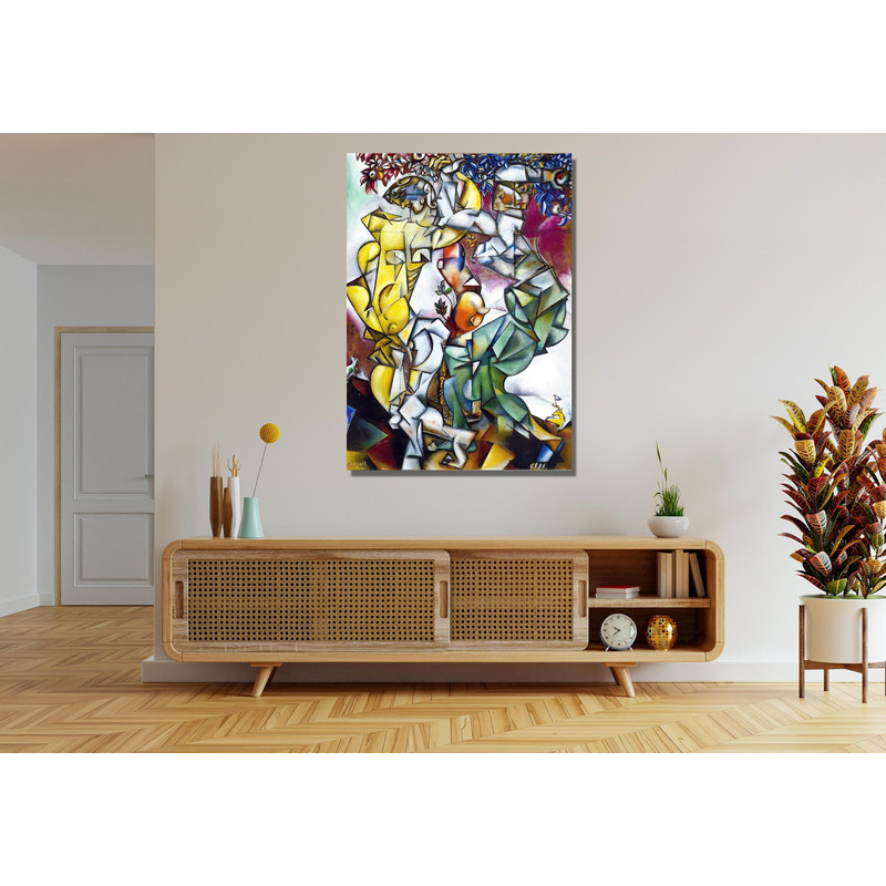 Marc CHAGALL Adam and Eve 1912 Ready To Hang Canvas,Canvas Print Art,Adam and Eve 1912 Canvas wall art,Exhibition Poster,Surrealism Wall art.jpg