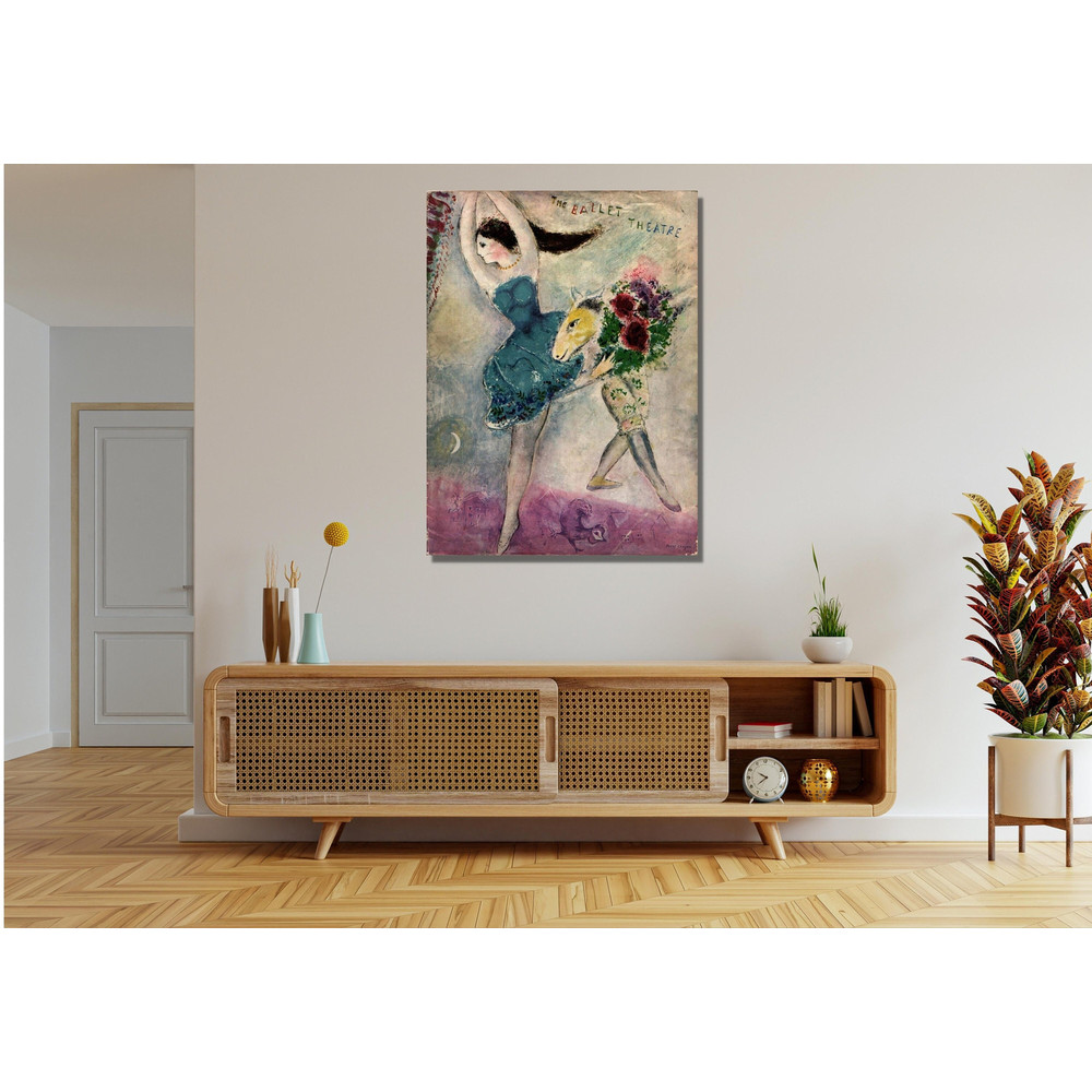 Marc Chagall The Ballet Theatre Ready To Hang Canvas,Marc Chagall Art Exhibition Poster,Museum Print,Exhibition Poster,The Ballet Theatre.jpg