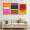 Mark Rothko Colorful Set of 3 Ready To Hang Canvas,Mark Rothko Art Gallery,Colorful Rothko Set Of 3 Poster,Pink Rothko Set,Mark Rothko Decor.jpg