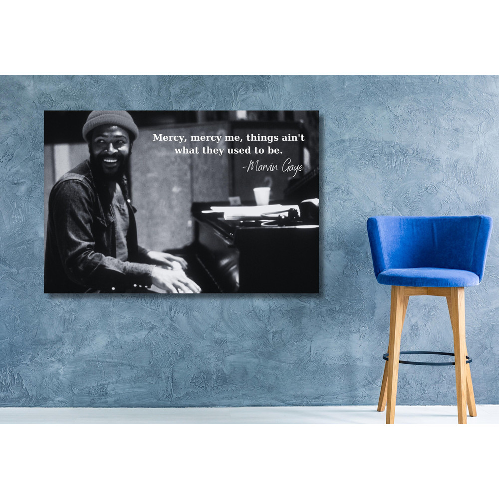 Marvin Gaye Quote Ready To Hang Canvas, Marvin Gaye Music Poster,Canvas Print,Wall Art Canvas Painting Living Room Bedroom Docor Marvin Gaye 1.jpg