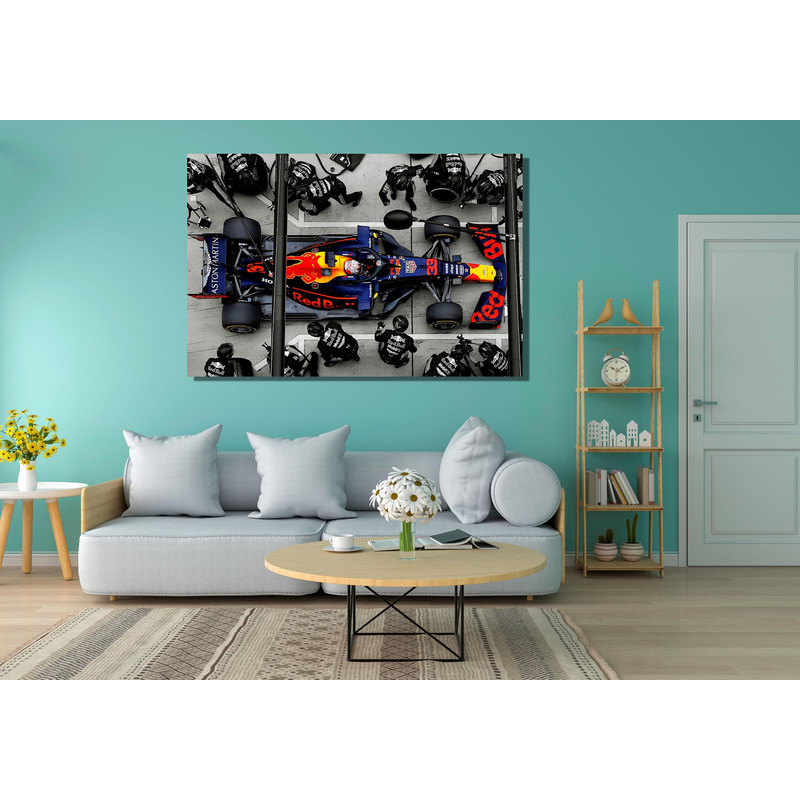 Max Verstappen F1 Pit Stop Ready To Hang Canvas,Max Verstappen Poster,Red Bull Racing Canvas Wall Art,Formula One F1 Grand Prix,Man Cave Art.jpg