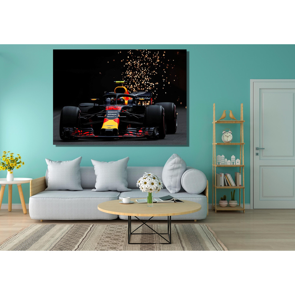 Max Verstappen Poster Red Bull Racing Ready To Hang Canvas, Max Verstappen Pit Stop Canvas Print, Formula 1 Wall Art, Verstappen Wall Art.jpg